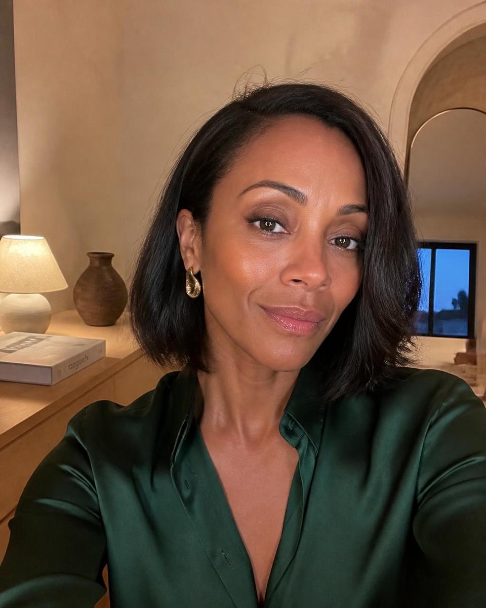 Maya, 39, at home in Rio Rancho getting ready for an evening gallery dinner.
